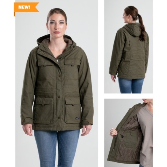 BERNE Jackets & Blazers - BERNE WOMEN'S SOFTSTONE WASHED DUCK BARN/UTILITY COAT - CEDAR GREEN(S)